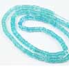 Natural Blue Apatite Smooth Wheel Tyre Beads Strand Length 17 Inches and Size 4mm approx.